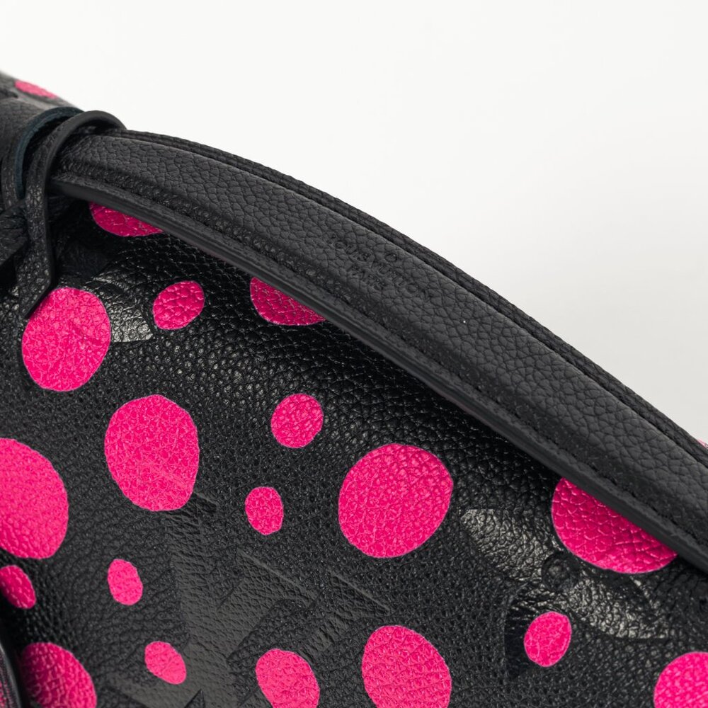 Louis Vuitton x Yayoi Kusama Pochette Metis MM Black & Fuchsia Satchel - Picture 11 of 16